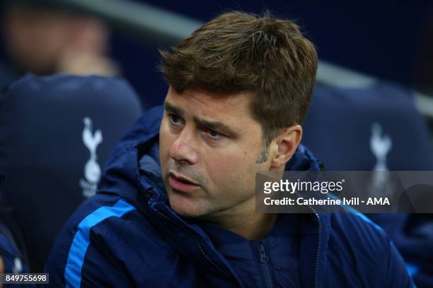 Mauricio Pochettino manager / head coach of Tottenham Hotspur during the Carabao Cup Third Round match between Tottenham Hotspur and Barnsley at...