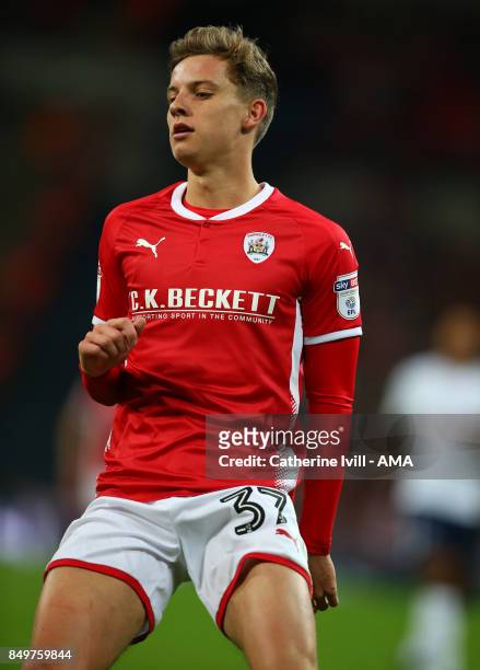Jared Bird of Barnsley during the Carabao Cup Third Round match between Tottenham Hotspur and Barnsley at Wembley Stadium on September 19, 2017 in...