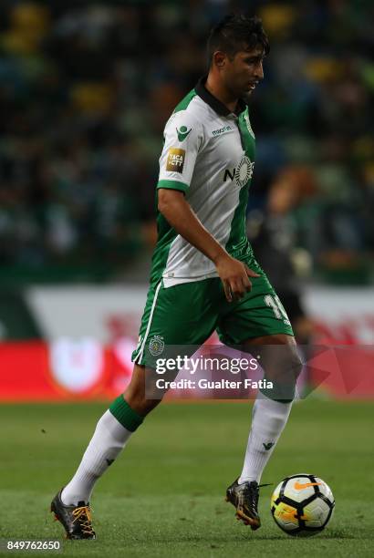 Sporting CP forward Alan Ruiz from Argentina in action during the Portuguese League Cup match between Sporting CP and CS Maritimo at Estadio Jose...