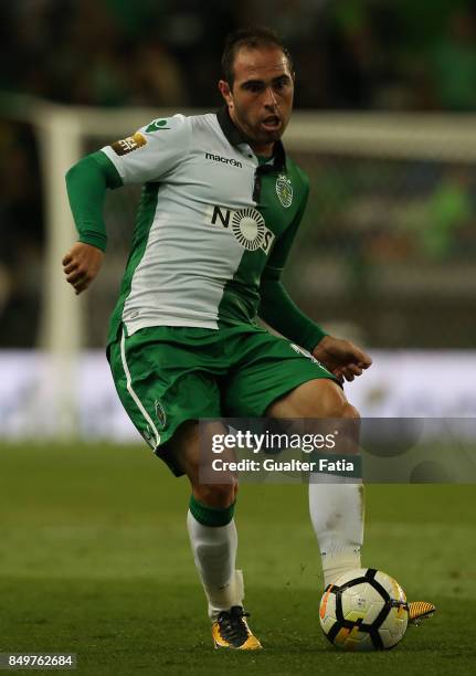 Sporting CP midfielder Bruno Cesar from Brazil in action during the Portuguese League Cup match between Sporting CP and CS Maritimo at Estadio Jose...