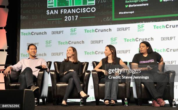 General Partner Jon Sakoda, Google Cloud Head of Startup Programs Sam O'Keefe, Capital Partner Jenny Lefcourt, and Backstage Capital Founder and...