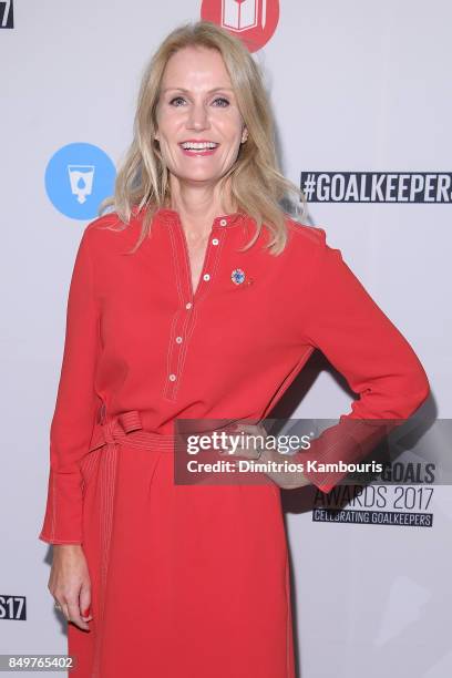 As world leaders gather in New York for the UN General Assembly former Prime Minister of Denmark Helle Thorning-Schmidt attends The Goalkeepers...