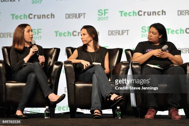 Google Cloud Head of Startup Programs Sam O'Keefe, Capital Partner Jenny Lefcourt, and Backstage Capital Founder and Managing Partner Arian Hamilton...