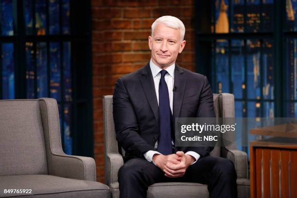 Episode 579 -- Pictured: CNNs Anderson Cooper during an interview on September 19, 2017 --