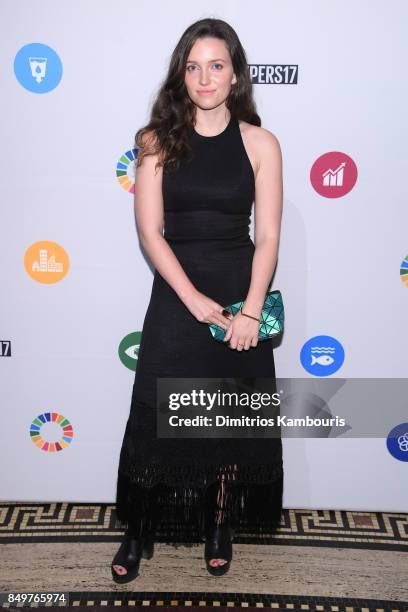As world leaders gather in New York for the UN General Assembly Jordan Hewson attends The Goalkeepers Global Goals Awards hosted by UN Deputy...