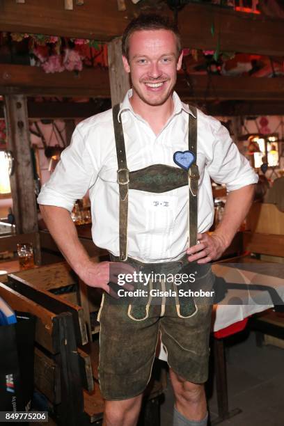 Olympic champion bobsledding during the "BMW Wies'n Sport-Stammtisch" as part of the Oktoberfest at Theresienwiese on September 19, 2017 in Munich,...