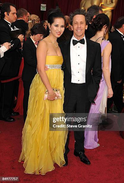 Chau-Giang Thi Nguyen and producer Brian Grazer arrive at the 81st Annual Academy Awards held at The Kodak Theatre on February 22, 2009 in Hollywood,...