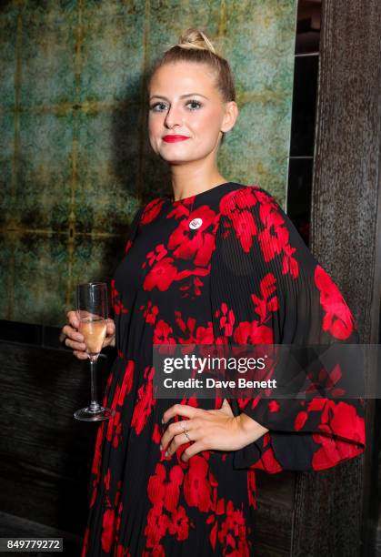 Rachel Caffrey attends the after show party for the press night of 'Ink' at Duke Of Yorks Theatre on September 19, 2017 in London, England.