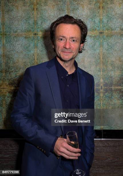 Justin Salinger attends the after show party for the press night of 'Ink' at Duke Of Yorks Theatre on September 19, 2017 in London, England.