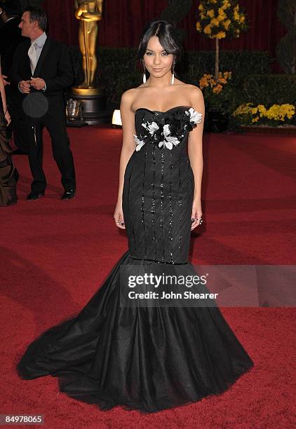 Actress Vanessa Hudgens arrives at the 81st Annual Academy Awards held at The Kodak Theatre on February 22, 2009 in Hollywood, California.