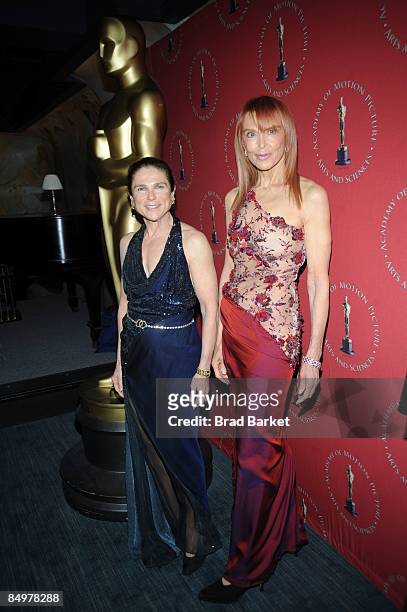 Tovah Feldshuh and Tina Louise attends the Academy of Motion Picture Arts & Sciences' Official New York Oscar Night Party at The Carlyle on February...