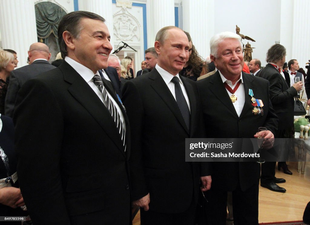 Russian President Vladimir Putin Awards Businessman Aras Agalarov