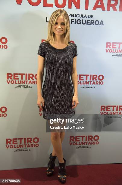 Paula Cancio attends the premiere of 'Retiro Voluntario' at the Atlas Patio Bullrich Cinema on September 19, 2017 in Buenos Aires, Argentina.