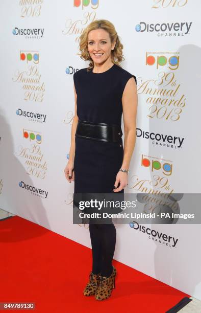 Gabby Logan arriving at the Broadcasting Press Guild Television & Radio Awards, at One Whitehall Place, in Westminster, central London.