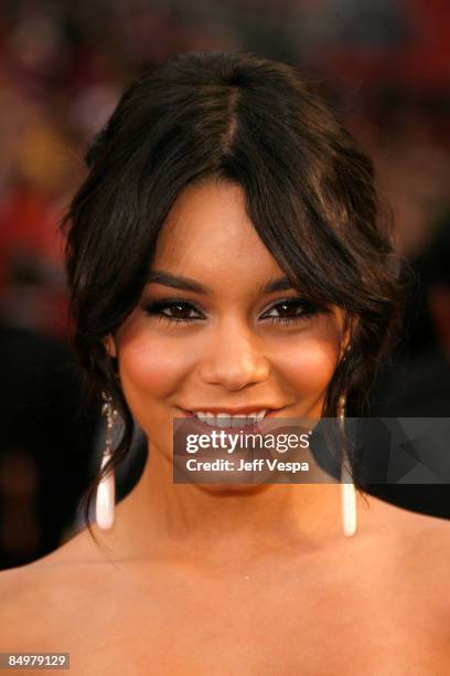 Actress Vanessa Hudgens arrives at the 81st Annual Academy Awards held at The Kodak Theatre on February 22, 2009 in Hollywood, California.