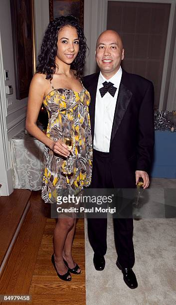Paula Jenkins and Jimmy Lynn attend the Moet & Chandon Oscar Viewing Party sponsored by Capitol File Magazine benefitting Five & Alive on February...
