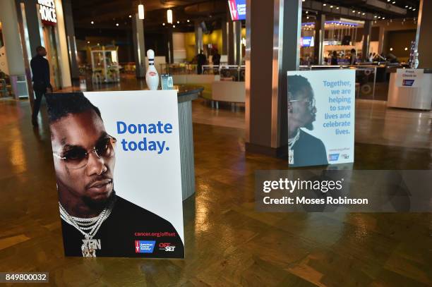 Atmosphere at main rvent where recording artist Offset launches the $500K fundraising campaign for the American Cancer Society on September 19, 2017...