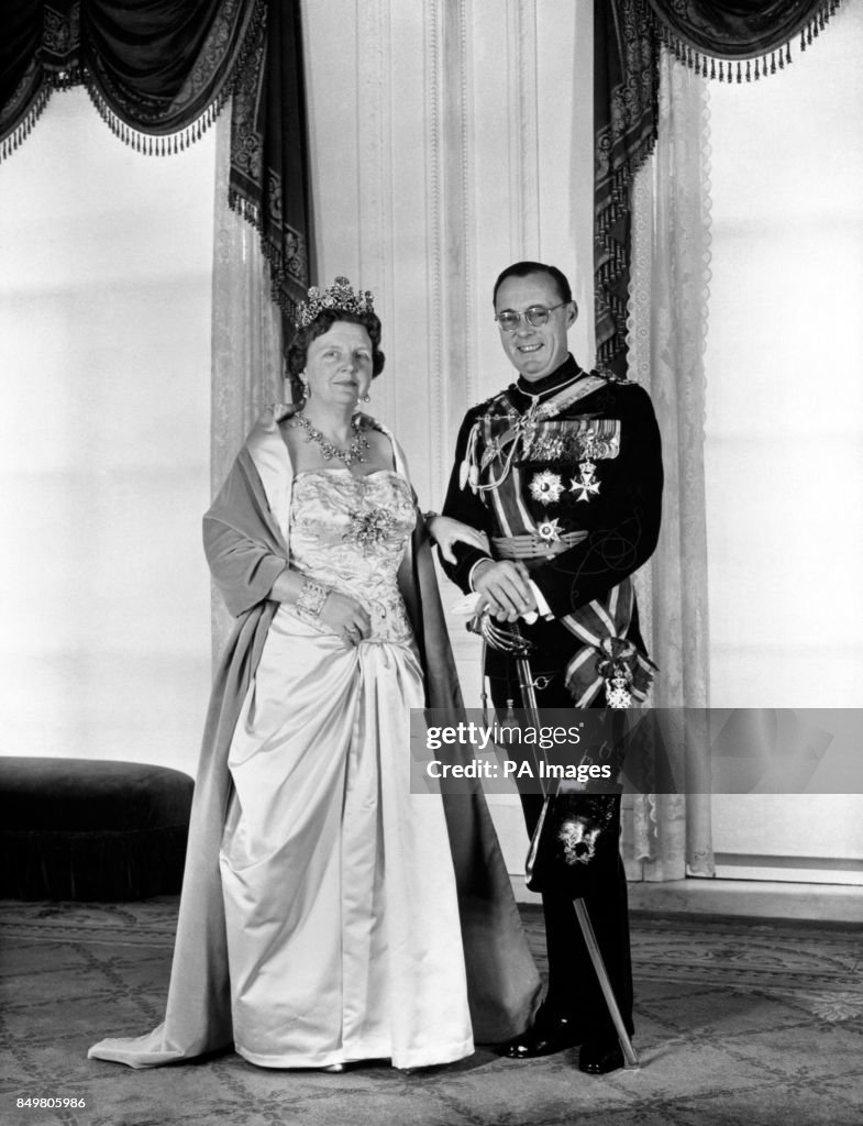 Dutch Royalty - Jubilee portrait - Queen Juliana of the Netherlands and Prince Bernhard