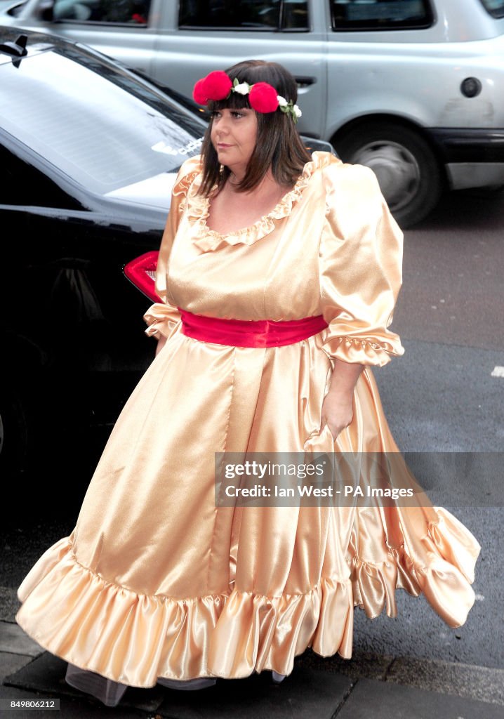 Ben Springett Dawn French attend the wedding of Ben Springett and Clair Gilchrist ...