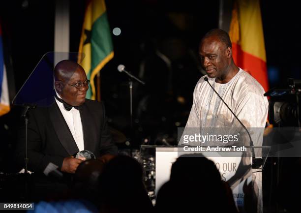 The National Achievement Award recipient H. E. President of the Republic of Ghana Nana Addo Dankwa Akufo-Addo and President and CEO of the...