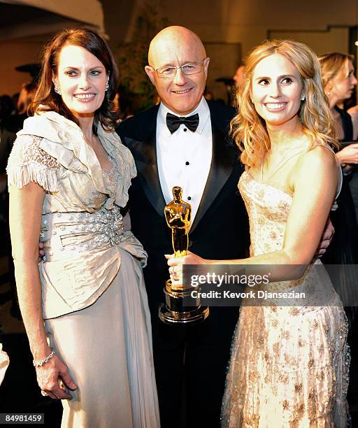 Late actor Heath Ledger's mother Sally Ledger, father Kim Ledger and sister Kate Ledger attend the 81st Annual Academy Awards Governor's Ball held at...