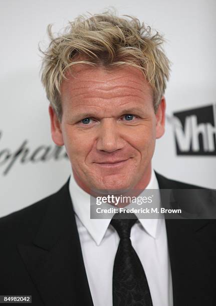 Chef Gordon Ramsay arrives at the 17th Annual Elton John AIDS Foundation's Academy Award Viewing Party held at the Pacific Design Center on February...