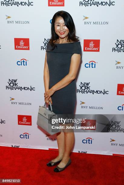 Lixia Zhang attends New York Philharmonic 106 All-Stars: opening gala concert of New York's Orchestra at David Geffen Hall on September 19, 2017 in...