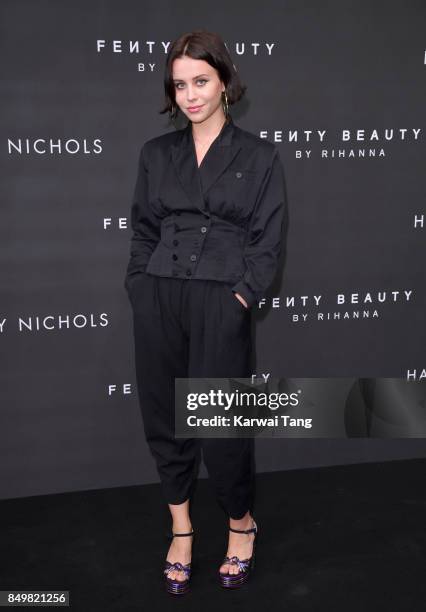 Billie JD Porter attends the 'FENTY Beauty' by Rihanna launch Party at Harvey Nichols Knightsbridge on September 19, 2017 in London, England.