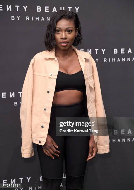 Patricia Bright attends the 'FENTY Beauty' by Rihanna launch Party at Harvey Nichols Knightsbridge on September 19, 2017 in London, England.