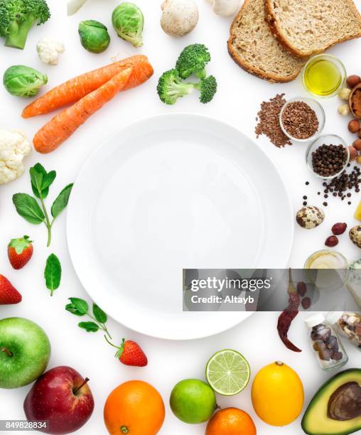 gezond eten - hazelnut meal stockfoto's en -beelden