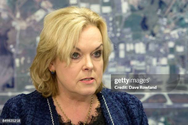 Hon Judith Collins, Minister for Energy and Resources speaks about the government`s response to the shortage of fuel on September 20, 2017 in...