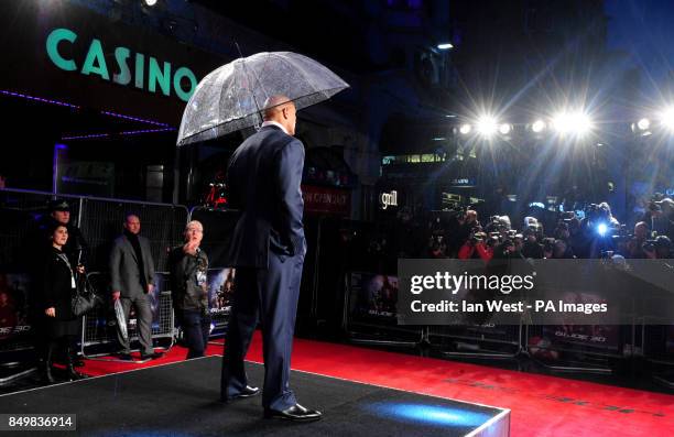 Dwayne 'The Rock' Johnson arrives for the UK premiere of GI Joe: Retaliation at the Empire Cinema in London.