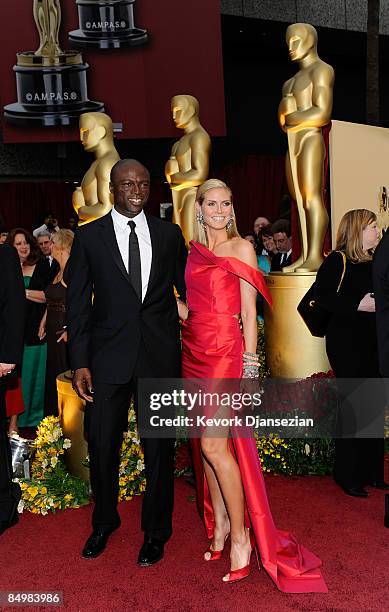 Musician Seal and wife actress Heidi Klum arrive at the 81st Annual Academy Awards held at Kodak Theatre on February 22, 2009 in Los Angeles,...