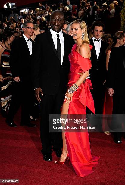 Musician Seal and wife actress Heidi Klum arrive at the 81st Annual Academy Awards held at Kodak Theatre on February 22, 2009 in Los Angeles,...