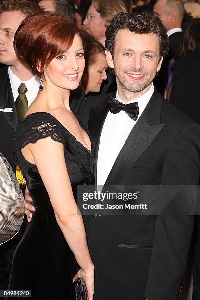 Actors Lorraine Stewart and Michael Sheen arrive at the 81st Annual Academy Awards held at Kodak Theatre on February 22, 2009 in Los Angeles,...