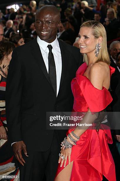 Musician Seal and wife model Heidi Klum arrive at the 81st Annual Academy Awards held at Kodak Theatre on February 22, 2009 in Los Angeles,...