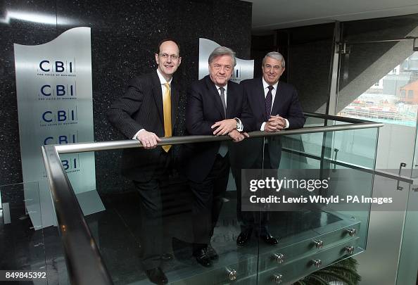 Mike Rakes CBI President Designate Sir Mike Rake, with Sir Roger Carr and John ...