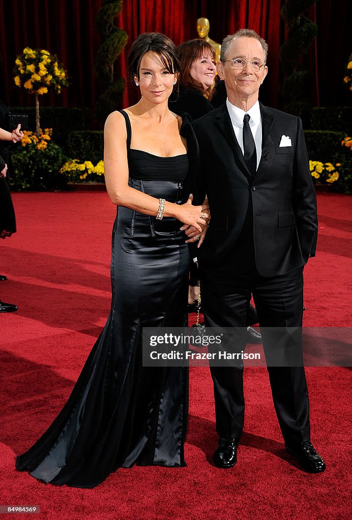 Actress Jo Wilder and actor Joel Grey arrive at the 81st Annual... News