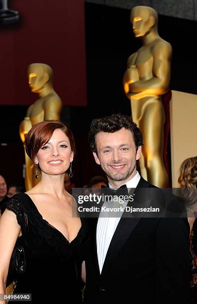 Actors Lorraine Stewart and Michael Sheen arrive at the 81st Annual Academy Awards held at Kodak Theatre on February 22, 2009 in Los Angeles,...