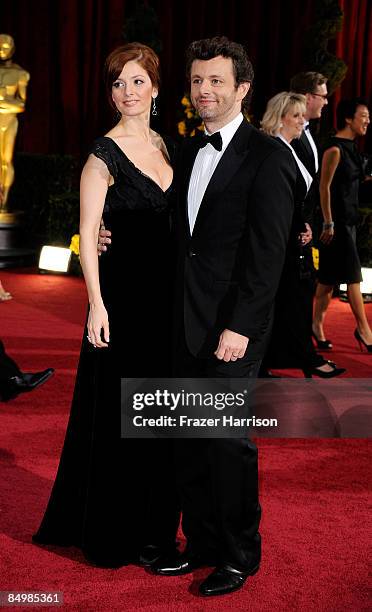 Actors Lorraine Stewart and Michael Sheen arrive at the 81st Annual Academy Awards held at Kodak Theatre on February 22, 2009 in Los Angeles,...