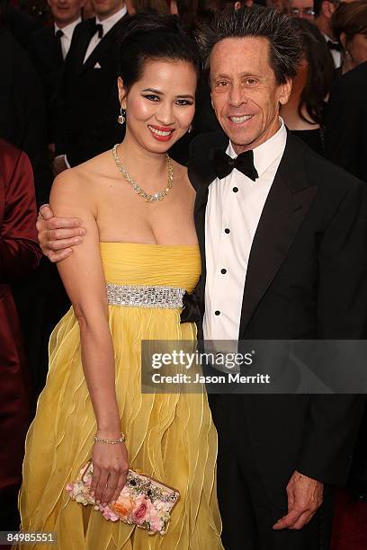 Chau-Giang Thi Nguyen and producer Brian Grazer arrive at the 81st Annual Academy Awards held at Kodak Theatre on February 22, 2009 in Los Angeles,...