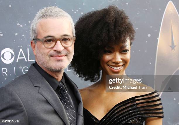 Alex Kurtzman and Sonequa Martin-Green attend the Los Angeles premiere of CBS's "Star Trek: Discovery" held at The Cinerama Dome on September 19,...