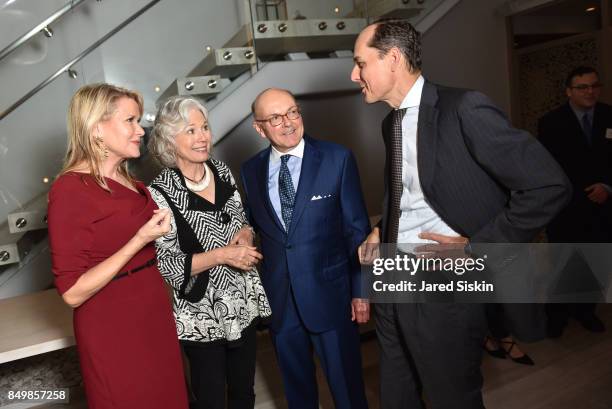 Patricia Duff, Kathryn Leigh Scott, David Kemp and guest attend AVENUE and the ME Miami Hotel Celebrate Patricia Duff at Innside New York NoMad on...