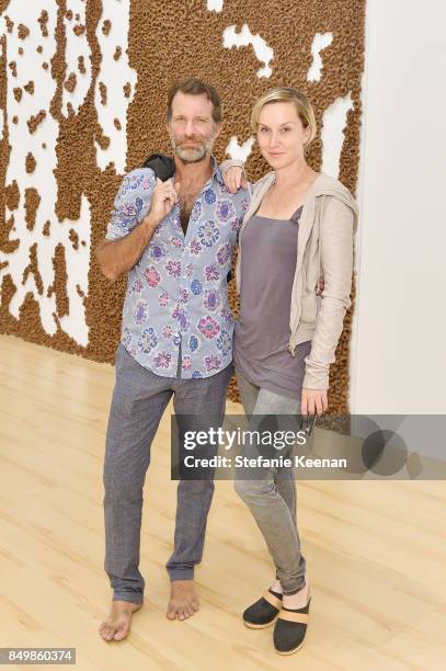 Thomas Jane and Kaari Upson attend Chloe x MOCA Dinner at MOCA Grand Avenue on September 19, 2017 in Los Angeles, California.