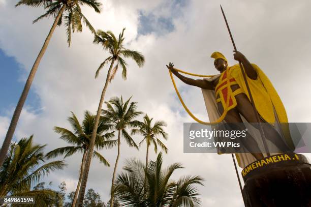 Statue of Kamehameha the Great in Kapa'au. Big Island. Hawaii.