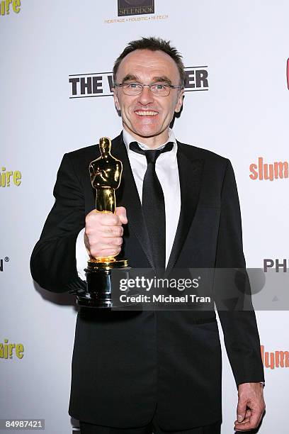 Danny Boyle arrives at the official "Slumdog Millionaire" and "The Wrestler" post Oscar party at ONE Sunset on February 22, 2009 in Los Angeles,...