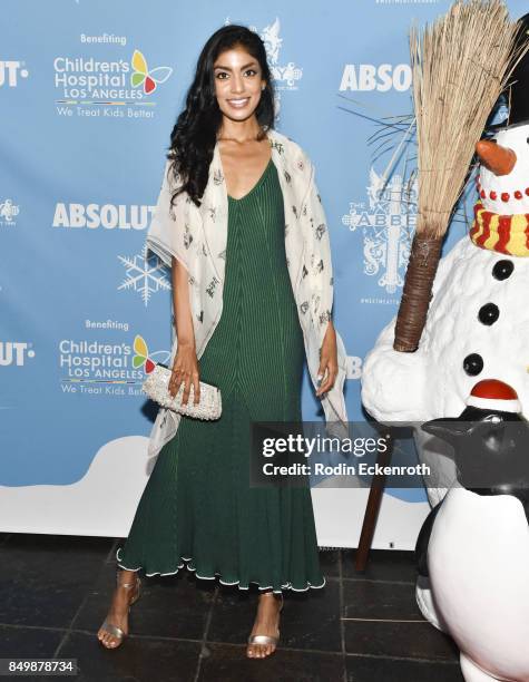 Model Natasha Wanigatunga attends The Abbey Food and Bar's 12th annual Christmas in September Event at The Abbey on September 19, 2017 in West...