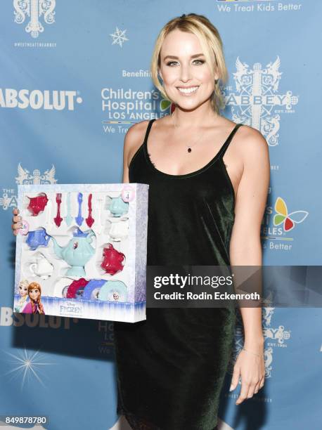 Actress Alex Rose Wiesel attends The Abbey Food and Bar's 12th annual Christmas in September Event at The Abbey on September 19, 2017 in West...