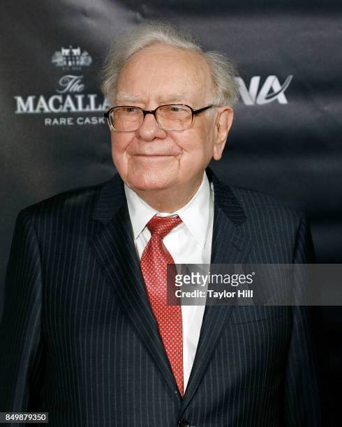 Warren Buffett attends the Forbes Media Centennial Celebration at Pier 60 on September 19, 2017 in New York City.