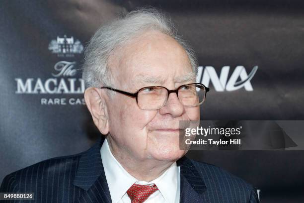 Warren Buffett attends the Forbes Media Centennial Celebration at Pier 60 on September 19, 2017 in New York City.